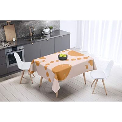 Bonamaison köksdekoration, bordsduk, lila, svart, 140 x 140 cm – designad och tillverkad i Turkiet Bonamaison köksdekoration, bordsduk, lila, svart, 140 x 140 cm – designad och tillverkad i Turkiet
