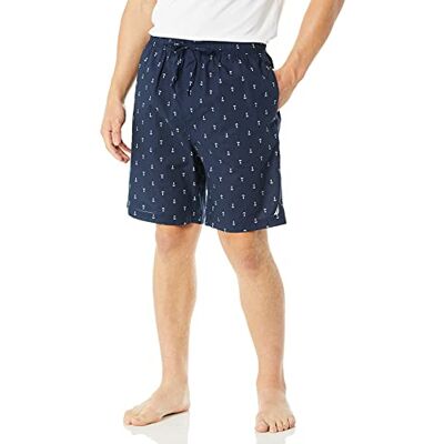 Nautica Mjuk vävd 100% bomull elastiskt midjeband sovpyjamas kort mjuk vävd 100% bomull elastiskt midjeband sovpyjamas kort, Maritime Navy, L Nautica Mjuk vävd 100% bomull elastiskt midjeband sovpyjamas kort mjuk vävd 100% bomull elastiskt midjeband sovpyjamas kort, Maritime Navy, L