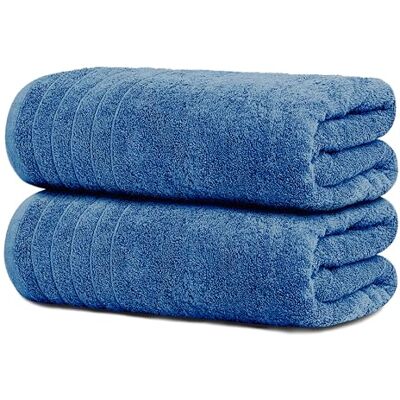 Tens Towels Tio handdukar stora badlakan, 100% bomull, 89 x 178 cm extra stora badlakan, lättare vikt, snabbare att torka, superabsorberande, överdimensionerade badhanddukar (blå) Tens Towels Tio handdukar stora badlakan, 100% bomull, 89 x 178 cm extra stora badlakan, lättare vikt, snabbare att torka, superabsorberande, överdimensionerade badhanddukar (blå)