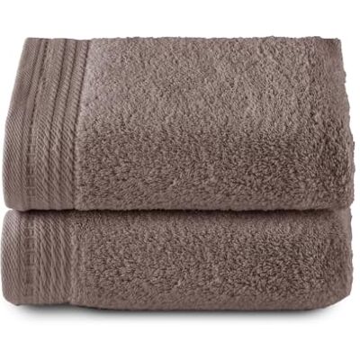 Top Towel RIZO Top handduk uppsättning med 2 handdukar badhanddukar 100% kammad bomull 600 g/m2 storlek 100 x 50 cm Vison Top Towel RIZO Top handduk uppsättning med 2 handdukar badhanddukar 100% kammad bomull 600 g/m2 storlek 100 x 50 cm Vison