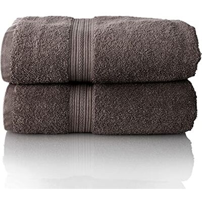 ALCLEAR Komfort frottéhandduk set absorberande tillverkad av 100% ekologisk bomull, frottéserie i 6 färger och 5 storlekar, färg: antracit, 2 x bastuhanddukar 70 x 200 cm ALCLEAR Komfort frottéhandduk set absorberande tillverkad av 100% ekologisk bomull, frottéserie i 6 färger och 5 storlekar, färg: antracit, 2 x bastuhanddukar 70 x 200 cm
