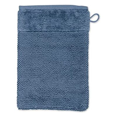 Möve Bamboo Luxe Tvätthandske 15 x 20 cm tillverkad av 60% bomull/40% viskos av bambumaterial, stålblå Möve Bamboo Luxe Tvätthandske 15 x 20 cm tillverkad av 60% bomull/40% viskos av bambumaterial, stålblå