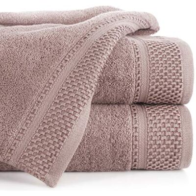 Eurofirany Carlo badhandduk set handduk bastu handduk mönster – sugstark, 100% bomull 580 g/m², hög kvalitet, 3 och 6-pack, ljusrosa, 50 x 90 cm, 6 Eurofirany Carlo badhandduk set handduk bastu handduk mönster – sugstark, 100% bomull 580 g/m², hög kvalitet, 3 och 6-pack, ljusrosa, 50 x 90 cm, 6
