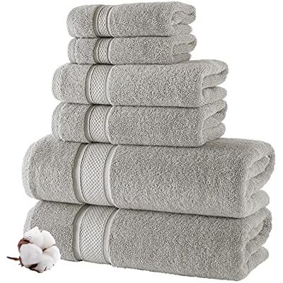 NOVA Luxury Linen Nova Lyxigt badhandduksset – ultramjuka handdukar av ekologisk turkisk bomull – absorberande badrumshanddukar – komplett badrumsset: 2 turkiska badhanddukar, 2 handdukar, 2 tvättlappar NOVA Luxury Linen Nova Lyxigt badhandduksset – ultramjuka handdukar av ekologisk turkisk bomull – absorberande badrumshanddukar – komplett badrumsset: 2 turkiska badhanddukar, 2 handdukar, 2 tvättlappar