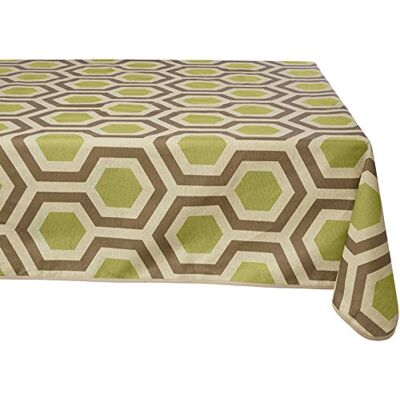 Girones Hexagon bordsduk i benform och valnöt 140 x 300 cm Girones Hexagon bordsduk i benform och valnöt 140 x 300 cm