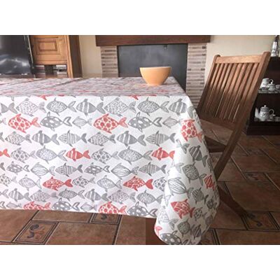 Cassa Luyton Tryckt dukduk Fisk 140X140 cms Röd Cassa Luyton Tryckt dukduk Fisk 140X140 cms Röd