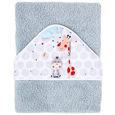 Interbaby badkappa 400 GSM bomull Terry modell Jungla grå 100 x 100 cm Interbaby badkappa 400 GSM bomull Terry modell Jungla grå 100 x 100 cm