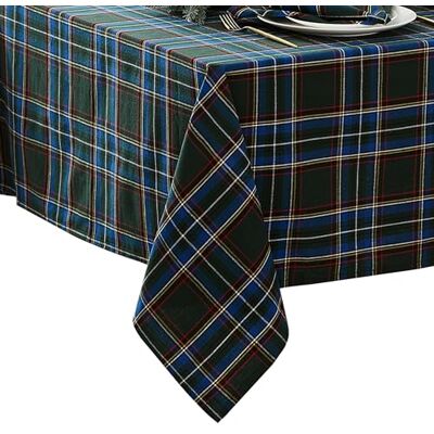 Elrene hem mode stowe tartan semester pläd jul/vinter bomull rund bordsduk, 178 cm x 178 cm Elrene hem mode stowe tartan semester pläd jul/vinter bomull rund bordsduk, 178 cm x 178 cm