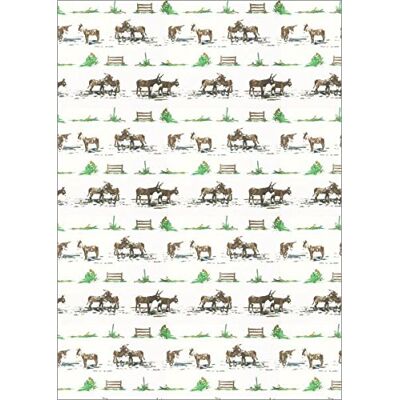 Georges G Âne au Pré "Donkey in the Meadow" T22002/11-40 rektangulär bordsduk – bomull – 250 x 180 cm – beige Georges G Âne au Pré "Donkey in the Meadow" T22002/11-40 rektangulär bordsduk – bomull – 250 x 180 cm – beige