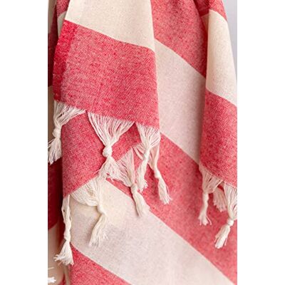 Bonamaison 100% bomull turkisk tunn hamam-handduk, pesthemal, badhandduk, strandhandduk, 83 x 170 cm – tillverkad i Turkiet Bonamaison 100% bomull turkisk tunn hamam-handduk, pesthemal, badhandduk, strandhandduk, 83 x 170 cm – tillverkad i Turkiet