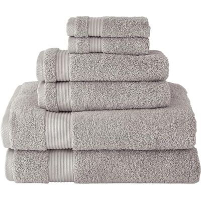 BERIBO Serenity 6-delad turkisk handduksset, 2 x bad, 2 händer, 2 ansiktshanddukar, 600 gsm, 100% bomull (sten) BERIBO Serenity 6-delad turkisk handduksset, 2 x bad, 2 händer, 2 ansiktshanddukar, 600 gsm, 100% bomull (sten)