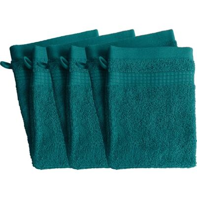 Le linge de Jules Set med 6 toaletthandskar 100% bomull 450 gr/m2 ankblå Le linge de Jules Set med 6 toaletthandskar 100% bomull 450 gr/m2 ankblå