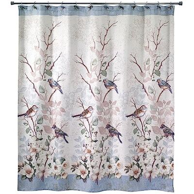 Avanti Linens Avanti sängkläder – tyg duschdraperi, naturinspirerad badrumsdekor (Love Nest Collection, 183 cm) Avanti Linens Avanti sängkläder – tyg duschdraperi, naturinspirerad badrumsdekor (Love Nest Collection, 183 cm)