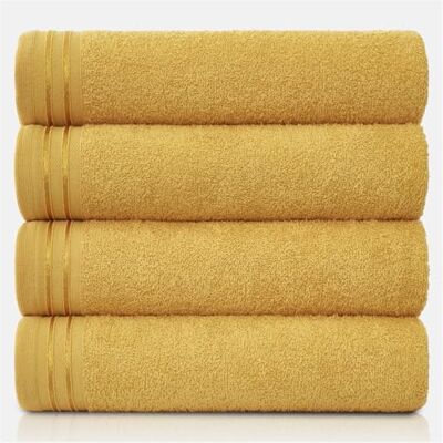 GC GAVENO CAVAILIA stora handdukar badlakan – mycket absorberande egyptisk bomullshandduk set – 4-pack extra mjuk stor badhandduk ockra – snabbtorkande badlakan – 450 GSM tvättbara handdukar, 75 x 135 GC GAVENO CAVAILIA stora handdukar badlakan – mycket absorberande egyptisk bomullshandduk set – 4-pack extra mjuk stor badhandduk ockra – snabbtorkande badlakan – 450 GSM tvättbara handdukar, 75 x 135