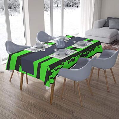 Bonamaison Köksdekoration, bordsduk, neon grön rök, 140 x 200 cm designad och tillverkad i Turkiet Bonamaison Köksdekoration, bordsduk, neon grön rök, 140 x 200 cm designad och tillverkad i Turkiet