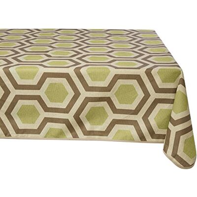 Girones Hexagon bordsduk i benform och valnöt 140 x 200 cm Girones Hexagon bordsduk i benform och valnöt 140 x 200 cm