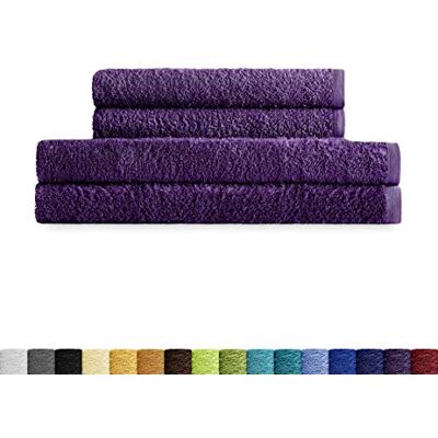 Eiffel Textile Kvalitet Handdukar Spel Curl 400 gr, Egyptisk Bomull 100%, Lila, 2 Handfat 2 Dusch, 4 enheter Eiffel Textile Kvalitet Handdukar Spel Curl 400 gr, Egyptisk Bomull 100%, Lila, 2 Handfat 2 Dusch, 4 enheter
