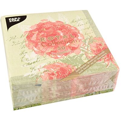 PAPSTAR , 50 servetter "Royal Collection" 1/4 fot 40 cm x 40 cm nektarin "Provencal", #86493 PAPSTAR , 50 servetter "Royal Collection" 1/4 fot 40 cm x 40 cm nektarin "Provencal", #86493