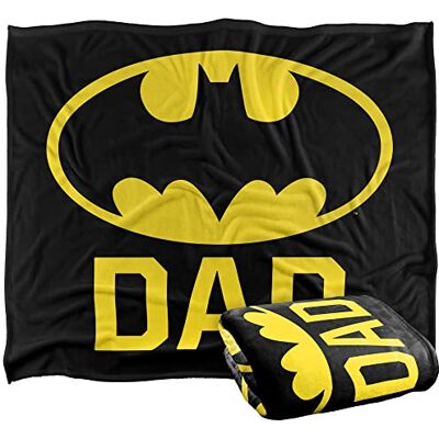 LOGOVISION Batman logotyp silkeslen känsla supermjuk filt 152 x 127 cm LOGOVISION Batman logotyp silkeslen känsla supermjuk filt 152 x 127 cm