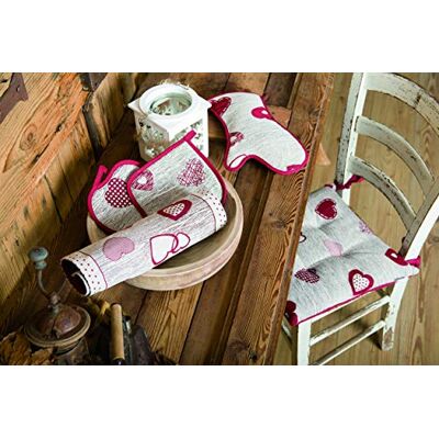 GALTEX Bordsduk Linje Campiglio Mis. cm. 140 x 140 Färg Röd (140x 210 cm) 1000 g GALTEX Bordsduk Linje Campiglio Mis. cm. 140 x 140 Färg Röd (140x 210 cm) 1000 g