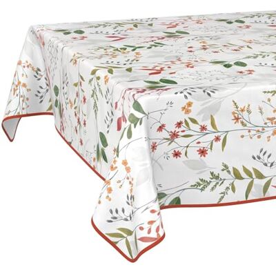 ANRO Vaxduk bordsduk tvättbar lättvårdad vattenavvisande lotuseffekt trädgårdsbordsduk natur 200 x 140 cm med fåll (kantad ANRO Vaxduk bordsduk tvättbar lättvårdad vattenavvisande lotuseffekt trädgårdsbordsduk natur 200 x 140 cm med fåll (kantad