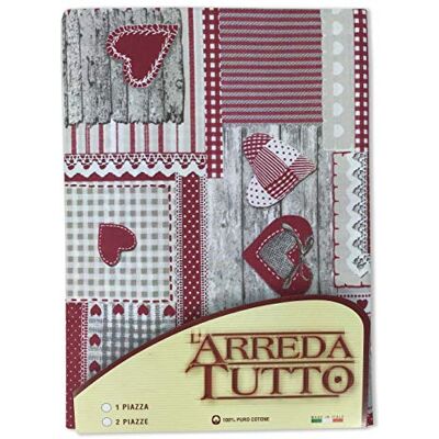 Tex family Möbler handduk täcka Grand Foulard överkast täcker tyg (1 Square, Röd Aprica) Tex family Möbler handduk täcka Grand Foulard överkast täcker tyg (1 Square, Röd Aprica)