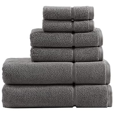 Vera Wang – badhanddukar set, lyx bomull badset plysch och superabsorberande (modern Lux Grey, 6 delar) Vera Wang – badhanddukar set, lyx bomull badset plysch och superabsorberande (modern Lux Grey, 6 delar)