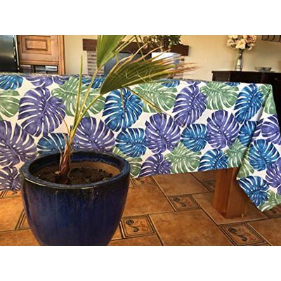 Cassa Luyton Flora mönstrad dukduk 140X140 CMS azulon Cassa Luyton Flora mönstrad dukduk 140X140 CMS azulon