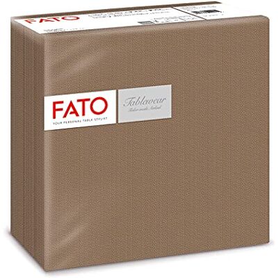 FATO Servetter av torrpapper, Airlaid, Tyg Effect, 50-pack servetter, 40 x 40 vikta i 4, Decoro Shade Hasselnöt FATO Servetter av torrpapper, Airlaid, Tyg Effect, 50-pack servetter, 40 x 40 vikta i 4, Decoro Shade Hasselnöt