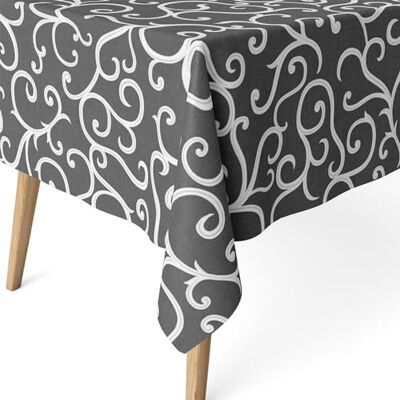 ECOMMERC3 Fläckbeständig bordsduk för rektangulärt bord storlek 300 x 140 cm fläckbeständig bordsduk extra mjuk och vattentät grå ECOMMERC3 Fläckbeständig bordsduk för rektangulärt bord storlek 300 x 140 cm fläckbeständig bordsduk extra mjuk och vattentät grå