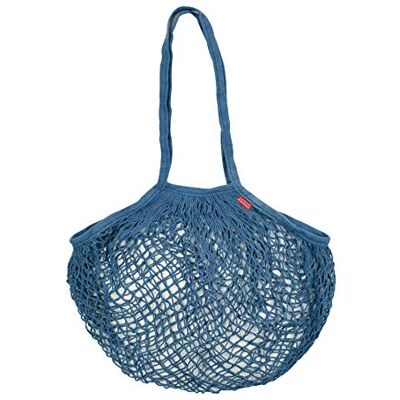 LEGAMI Mesh väska i blå bomull, storlek: 35 x 65 cm, hållbar, praktisk, miljövänlig, perfekt för strand, pool, hav, skola, för att bära strandspel, strandhanddukar, utgifter LEGAMI Mesh väska i blå bomull, storlek: 35 x 65 cm, hållbar, praktisk, miljövänlig, perfekt för strand, pool, hav, skola, för att bära strandspel, strandhanddukar, utgifter