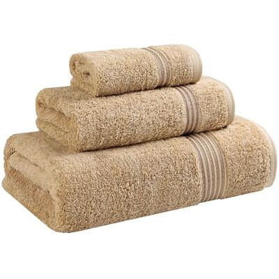 Superior Överlägsen kollektion 100% premium långstapel kammad bomull 3-delat handduksset, rostat Superior Överlägsen kollektion 100% premium långstapel kammad bomull 3-delat handduksset, rostat