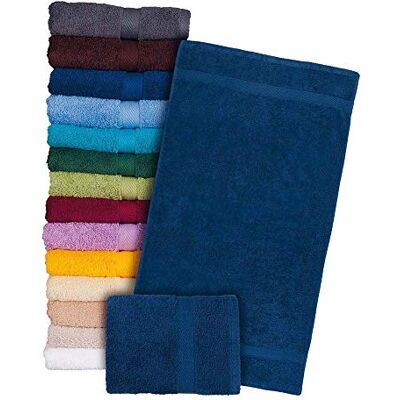 REIS T-SOFT-G_50x90 Sof'touch Terry handduk, marinblå, 50 x 90 storlek, paket med 12 REIS T-SOFT-G_50x90 Sof'touch Terry handduk, marinblå, 50 x 90 storlek, paket med 12