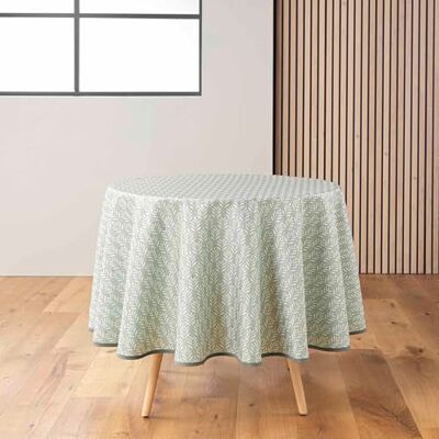 Douceur d'Intérieur , Rund duk (Ø 180 cm) Piana Salvia, polyester tryckt metallic Douceur d'Intérieur , Rund duk (Ø 180 cm) Piana Salvia, polyester tryckt metallic