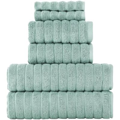 BERIBO Moln 6-delad turkisk handduksset, 2 x bad, 2 händer, 2 ansiktshanddukar, 620 gsm, 100% bomull (havsskum) BERIBO Moln 6-delad turkisk handduksset, 2 x bad, 2 händer, 2 ansiktshanddukar, 620 gsm, 100% bomull (havsskum)