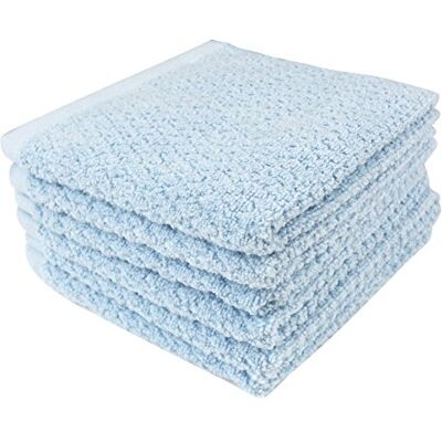 Everplush Diamond Jacquard tvättduk 6 delar i akvamarin Everplush Diamond Jacquard tvättduk 6 delar i akvamarin