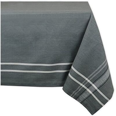 DII fransk rand bordsskiva kollektion bondgårdsstil matbord linne bordsduk, 60 x 104, grå Chambray DII fransk rand bordsskiva kollektion bondgårdsstil matbord linne bordsduk, 60 x 104, grå Chambray