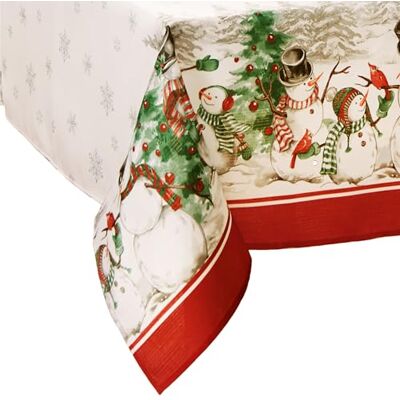 Elrene Home Fashions Snögubbe vinterland semester snöflinga bordsduk, multi Elrene Home Fashions Snögubbe vinterland semester snöflinga bordsduk, multi