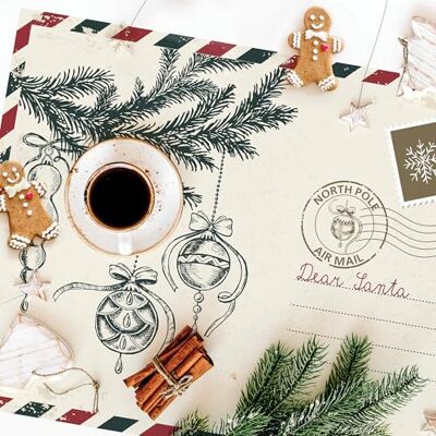 CREARREDA Bordstabletter till Americana julbordstabletter set med 4 frukostunderlägg i PVC, 48 x 33 cm, halkfria, tvättbara, smutsavvisande, värmebeständiga, tillverkade i Italien CREARREDA Bordstabletter till Americana julbordstabletter set med 4 frukostunderlägg i PVC, 48 x 33 cm, halkfria, tvättbara, smutsavvisande, värmebeständiga, tillverkade i Italien