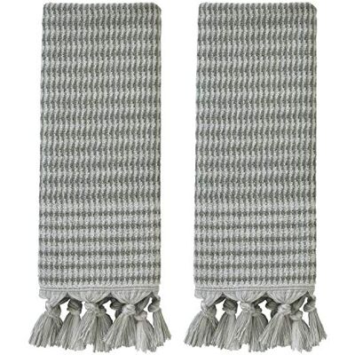 SKL Home Longborough Hand Towel (2-Pack), Sage SKL Home Longborough Hand Towel (2-Pack), Sage