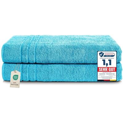 Komfortec 2-delad bastuhanddukssats Bastuhandduk 80x200 cm 100% mjuk bomull Fade-bevis Snabbtorkande Handduksset Bastuhandduk Badhandduk badhandduk Badlakan turkos Komfortec 2-delad bastuhanddukssats Bastuhandduk 80x200 cm 100% mjuk bomull Fade-bevis Snabbtorkande Handduksset Bastuhandduk Badhandduk badhandduk Badlakan turkos