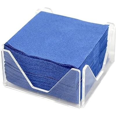Hostelnovo Transparent metakrylat cocktail servett 10x10 cm Inkluderar 50 blå servetter Hostelnovo Transparent metakrylat cocktail servett 10x10 cm Inkluderar 50 blå servetter