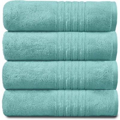 GC GAVENO CAVAILIA Extra stort badlakan – egyptisk bomullshanddukar jumbo badlakan – 4-pack vattenabsorberande och snabbtorkande handduksset, aqua GC GAVENO CAVAILIA Extra stort badlakan – egyptisk bomullshanddukar jumbo badlakan – 4-pack vattenabsorberande och snabbtorkande handduksset, aqua
