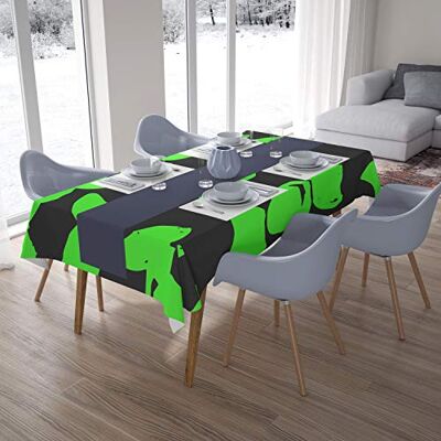 Bonamaison köksdekoration, duk, neongrön rök, 140 x 200 cm – designad och tillverkad i Turkiet Bonamaison köksdekoration, duk, neongrön rök, 140 x 200 cm – designad och tillverkad i Turkiet