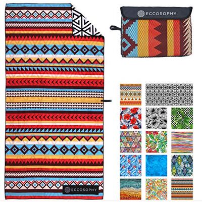 ECCOSOPHY Microfiber Beach Towel -Sand Free Towels are Quick Dry, Light Weight, Super Absorbent-Perfect Pool, Travel, Cruise, Camping Essentials Oversized Extra Large for Adults (Cancun) ECCOSOPHY Microfiber Beach Towel -Sand Free Towels are Quick Dry, Light Weight, Super Absorbent-Perfect Pool, Travel, Cruise, Camping Essentials Oversized Extra Large for Adults (Cancun)