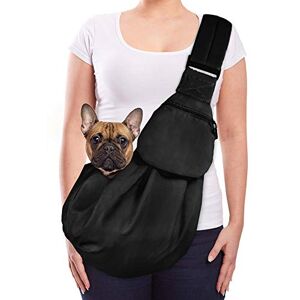 Lukovee Husdjursband, handfri hundsele bärare justerbar vadderad rem tygväska andningsbar bomull axelväska framficka säkerhetsbälte bära liten hund katt valp maskintvättbar (svart) Lukovee Husdjursband, handfri hundsele bärare justerbar vadderad rem tygväska andningsbar bomull axelväska framficka säkerhetsbälte bära liten hund katt valp maskintvättbar (svart)