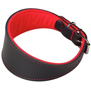 Arppe Greyhound Skinn & Filt Superfelt Halsband - Svart/Rött - Halsband Arppe Greyhound Skinn & Filt Superfelt Halsband - Svart/Rött - Halsband