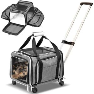 RUFF LIFE 101 Ruff Life Flygbolagsgodkänd expanderbar premium husdjursbärare på hjul – dubbelsidig expanderbar rullande bärare-designad för hundar och katter – extra rymlig mjuk fodrad bärare! RUFF LIFE 101 Ruff Life Flygbolagsgodkänd expanderbar premium husdjursbärare på hjul – dubbelsidig expanderbar rullande bärare-designad för hundar och katter – extra rymlig mjuk fodrad bärare!