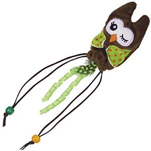 Nobby plysch uggla med träboll - 25 cm - Katto leksak Nobby plysch uggla med träboll - 25 cm - Katto leksak