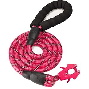 GEIT 2/4/5/6FT Dog Leash, Heavy Duty Rope Leashes, Reflective Nylon Pet Lead with Aluminum Quick Release/Locking Tactical Frog Clip for Small Medium and Large Dogs, Red, 1/2 inch GEIT 2/4/5/6FT Dog Leash, Heavy Duty Rope Leashes, Reflective Nylon Pet Lead with Aluminum Quick Release/Locking Tactical Frog Clip for Small Medium and Large Dogs, Red, 1/2 inch
